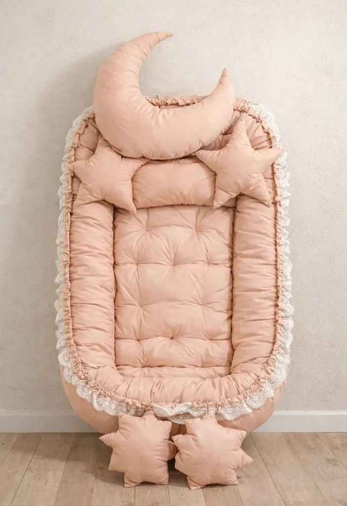 Celestial Dreams – 5-Piece Padded Baby Nest & Lounger Set